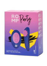Load image into Gallery viewer, Romp Party Rechargeable Silicone Clitoral Vibrator with Remote - Blue/Pink

