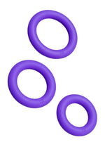 Load image into Gallery viewer, Romp Remix Trio Silicone Cock Rings - Purple - 3 Piece
