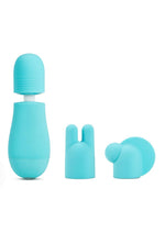 Load image into Gallery viewer, Rose Petite Massage Wand Kit - Blue - Set Of 3