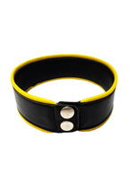 Load image into Gallery viewer, Rouge Arm Band Leather - Black/Yellow - Large