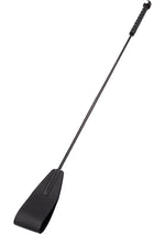 Load image into Gallery viewer, Rouge Fifty Times Hotter Leather Riding Crop - Black
