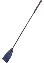 Load image into Gallery viewer, Rouge Fifty Times Hotter Leather Riding Crop - Blue

