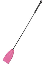 Load image into Gallery viewer, Rouge Fifty Times Hotter Leather Riding Crop - Pink
