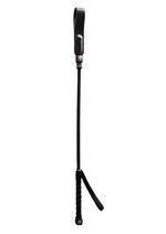 Load image into Gallery viewer, Rouge Fifty Times Hotter Short Riding Crop Slim Tip - Black - 20in
