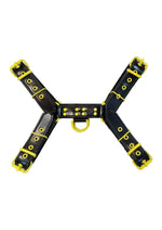 Load image into Gallery viewer, Rouge Harness Black with Yellow Accessories - Black/Yellow - XLarge