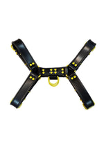 Load image into Gallery viewer, Rouge Harness Black with Yellow Accessories - Black/Yellow - XLarge