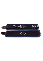 Load image into Gallery viewer, Rouge Leather Ankle Cuffs - Black/Blue
