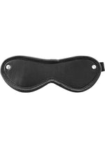 Load image into Gallery viewer, Rouge Leather Blindfold Eye Mask - Black
