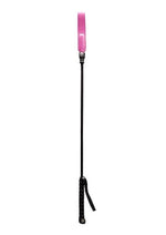 Load image into Gallery viewer, Rouge Leather Riding Crop with Slim Tip - Pink
