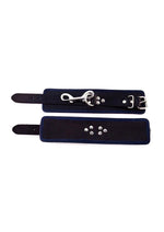 Load image into Gallery viewer, Rouge Leather Wrist Cuffs - Black/Blue