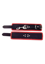 Load image into Gallery viewer, Rouge Leather Wrist Cuffs - Black/Red