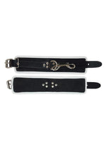Load image into Gallery viewer, Rouge Leather Wrist Cuffs - Black/White