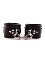 Load image into Gallery viewer, Rouge Leather Wrist Cuffs - Black