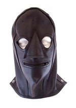 Load image into Gallery viewer, Rouge Leather Zip Mask - Black