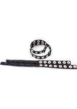 Load image into Gallery viewer, Rouge Multi Snap Leather Double Cock Strap - Black
