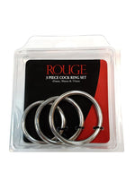 Load image into Gallery viewer, Rouge Stainless Steel Cock Ring Set Of - 3 Pieces
