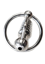 Load image into Gallery viewer, Rouge Stainless Steel Hollow Beaded Urethral Probe and Cock Ring - Metal
