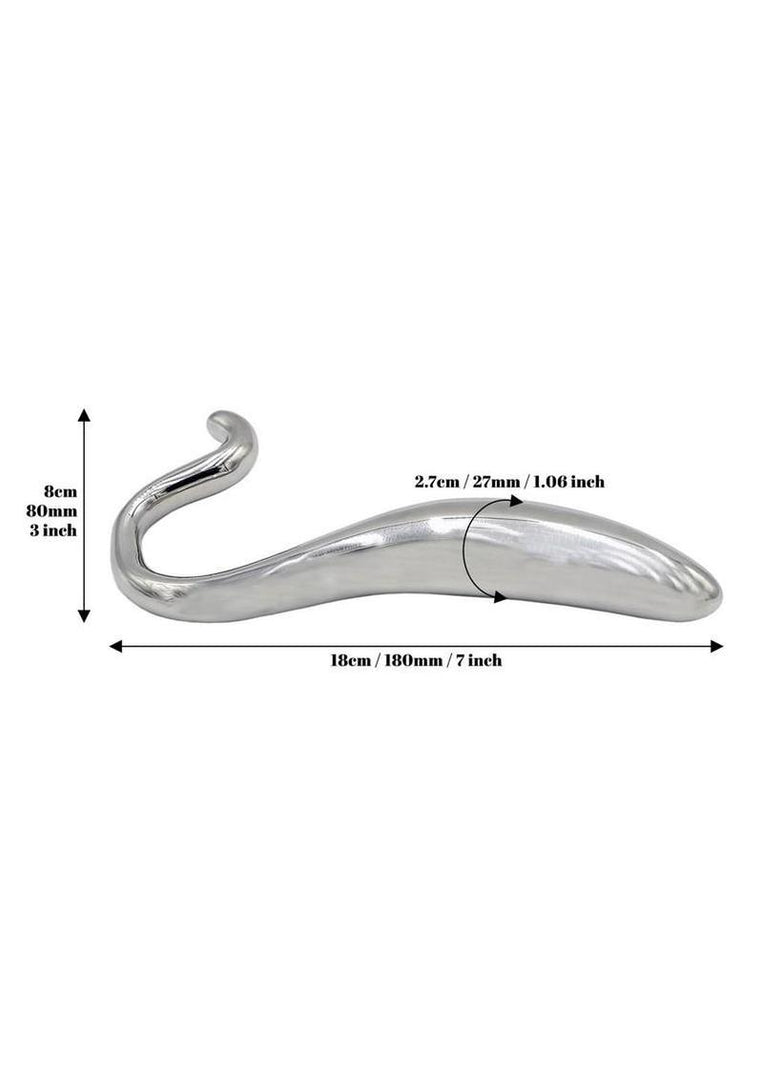 Rouge Stainless Steel Hollow Curved Wand