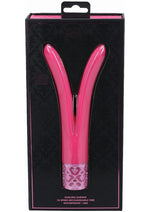Load image into Gallery viewer, Royal Gems Dueling Queens Rechargeable Silicone Vibrator - Pink
