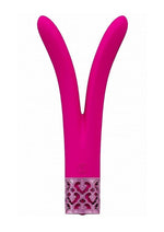 Load image into Gallery viewer, Royal Gems Dueling Queens Rechargeable Silicone Vibrator
