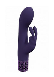 Royal Gems Royal Rabbit Rechargeable Silicone Vibrator - Purple