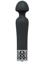 Load image into Gallery viewer, Royal Gems Scepter Silicone Rechargeable Vibrator - Black
