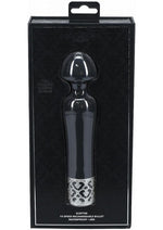 Load image into Gallery viewer, Royal Gems Scepter Silicone Rechargeable Vibrator - Black
