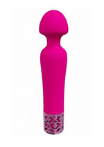 Load image into Gallery viewer, Royal Gems Scepter Silicone Rechargeable Vibrator - Pink
