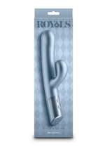 Load image into Gallery viewer, Royals Countess Rechargeable Silicone Rabbit Vibrator - Blue
