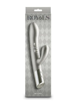 Load image into Gallery viewer, Royals Grace Rechargeable Silicone Rabbit Vibrator - Gray/Grey
