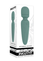 Load image into Gallery viewer, Rumble Wand Rechargeable Silicone Vibrator - Green
