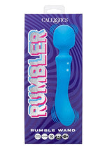 Load image into Gallery viewer, Rumbler Rumble Wand Rechargeable Silicone Vibrator - Blue