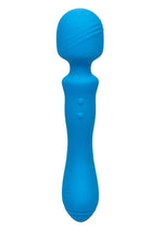 Load image into Gallery viewer, Rumbler Rumble Wand Rechargeable Silicone Vibrator - Blue