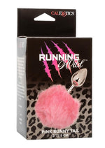 Load image into Gallery viewer, Running Wild Faux Fur Bunny Tail and Metallic Anal Plug - Metal/Pink