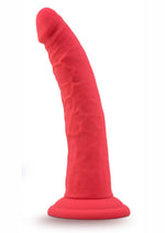 Load image into Gallery viewer, Ruse Jimmy Silicone Dildo 7.5in - Cerise - Red