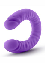 Load image into Gallery viewer, Ruse Silicone Slim Double Dong Dildo - Purple - 18in
