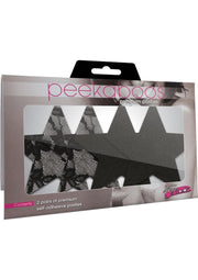 Satin and Lace Stars - Black