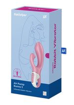 Load image into Gallery viewer, Satisfyer Air Pump Bunny 2 Rechargeable Silicone Vibrator - Pink
