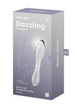 Load image into Gallery viewer, Satisfyer Dazzling Crystal 1 Glass Dildo - Clear