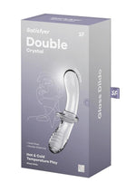 Load image into Gallery viewer, Satisfyer Double Crystal Glass Dildo - Clear