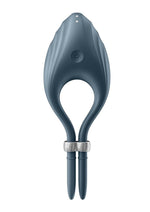 Load image into Gallery viewer, Satisfyer Duelist Silicone Vibrating Adjustable Couples Ring - Blue/Dark Blue
