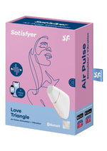 Load image into Gallery viewer, Satisfyer Love Triangle Rechargeable Silicone Clitoral Stimulator - White

