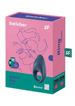 Load image into Gallery viewer, Satisfyer Mighty One Rechargeable Silicone Couple&#39;s Ring - Blue
