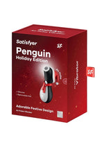 Load image into Gallery viewer, Satisfyer Penguin Silicone Rechargeable Clitoral Stimulator Holiday Edition - Black/White