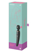 Load image into Gallery viewer, Satisfyer Wand-Er Woman USB Rechargeable Silicone Massager - Black/Gold - 13in
