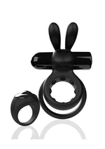 Load image into Gallery viewer, Screaming O Ohare Remote Control Rechargeable Silicone Vibrating Cock Ring - Black
