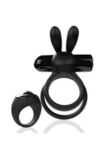 Load image into Gallery viewer, Screaming O Ohare XL Remote Control Rechargeable Silicone Vibrating Cock Ring - Black - XLarge
