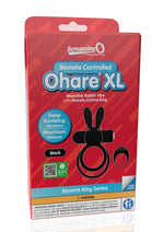 Load image into Gallery viewer, Screaming O Ohare XL Remote Control Rechargeable Silicone Vibrating Cock Ring - Black - XLarge
