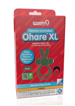 Load image into Gallery viewer, Screaming O Ohare XL Remote Control Rechargeable Silicone Vibrating Cock Ring - Green - XLarge
