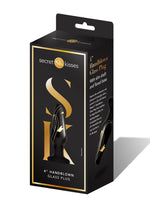 Load image into Gallery viewer, Secret Kisses 4 Handblown Glass Plug - Black/Gold